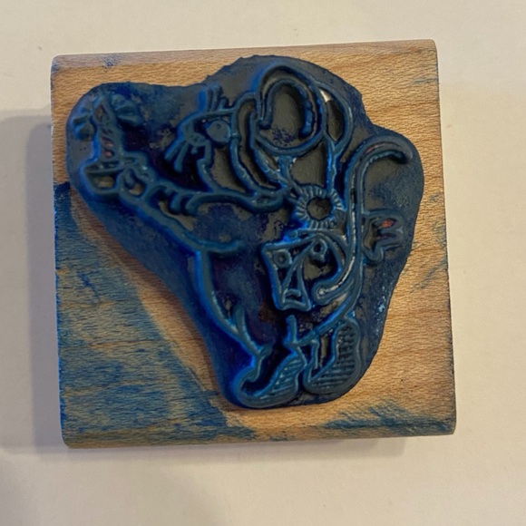 Stampendous « Candlewick Mouse » Christmas Wood Mounted Stamp - Picture 2 of 7